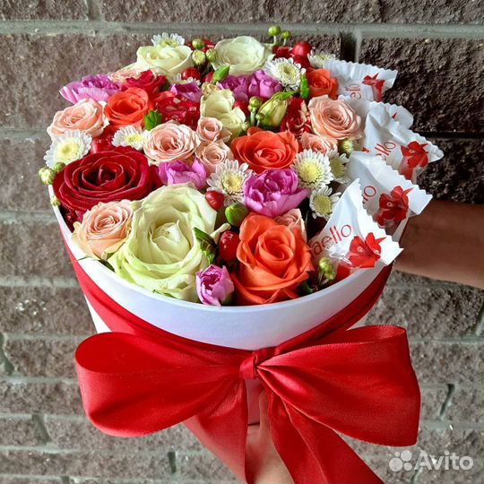 Цветы в коробке 006