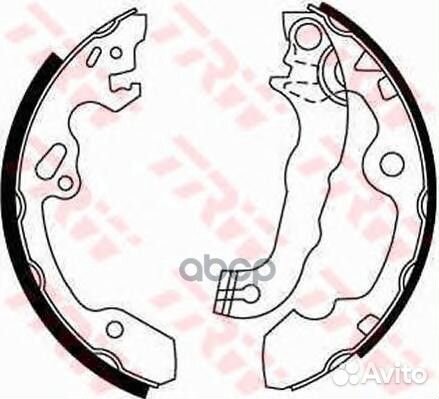 Колодки тормозные GS8636 TRW