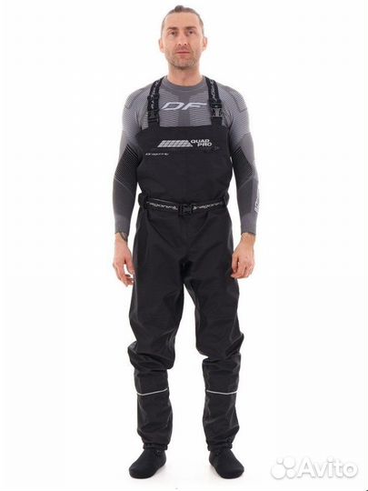 Вейдерсы мембранные quad PRO Black 2023 (XL (носок