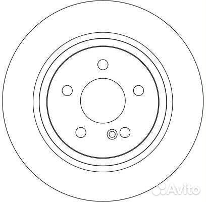 Диск тормозной задний TRW, DF4263