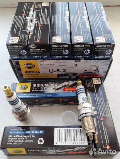 Свечи иридиевые 8шт Hella iridium PRO оригинал
