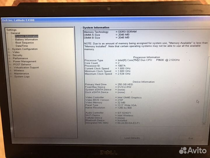 Ноутбук Dell Latitude e4300