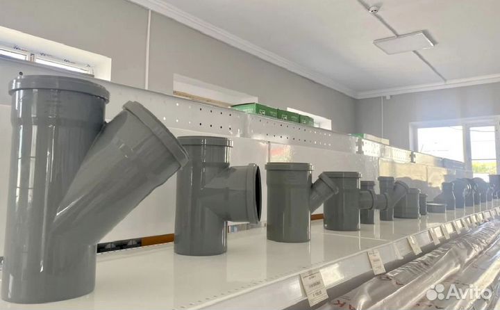 Канализационные трубы и фитинги