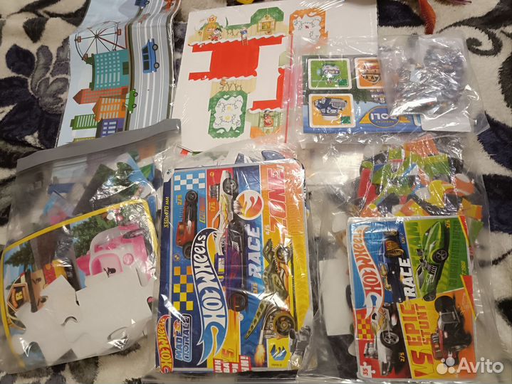 Игрушки пазлы пакетом от 2 лет