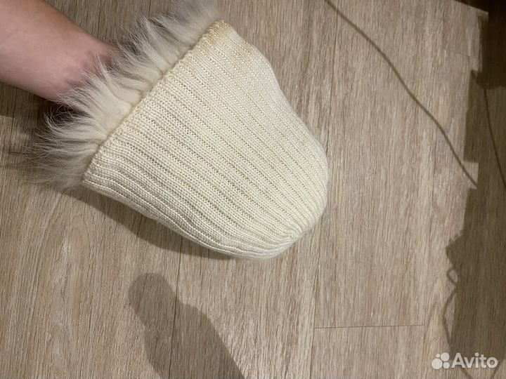 Шапка из песца женская