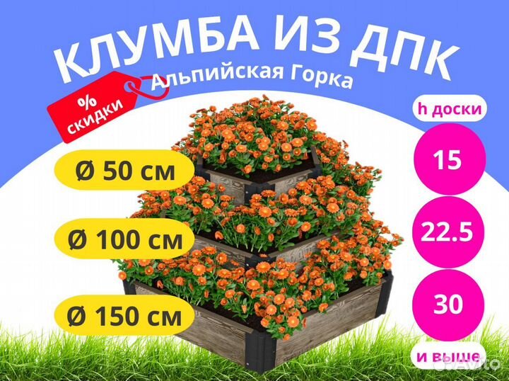 Клумбы из дпк