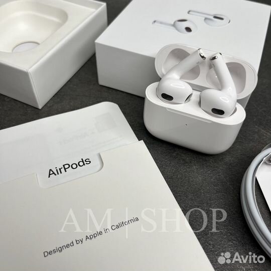 Airpods 3.Гарантия 1 год + чехол