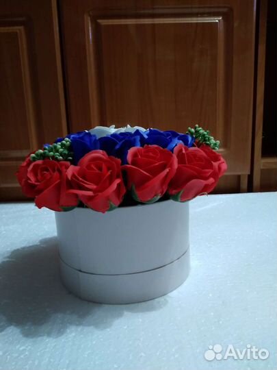 Букет из мыльных роз