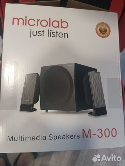 Колонки сабвуфер Microlab 2.1 M-300 (38W) черные