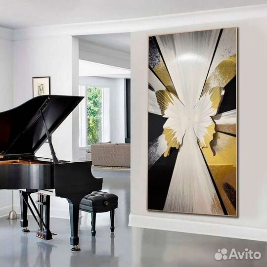 Картина с 3D эффектом Картина абстракция бабочка