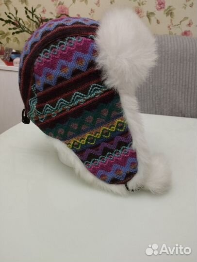 Шапка ушанка для девочки новая