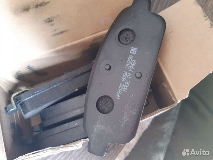 Тормозные колодки chevrolet cruze задние