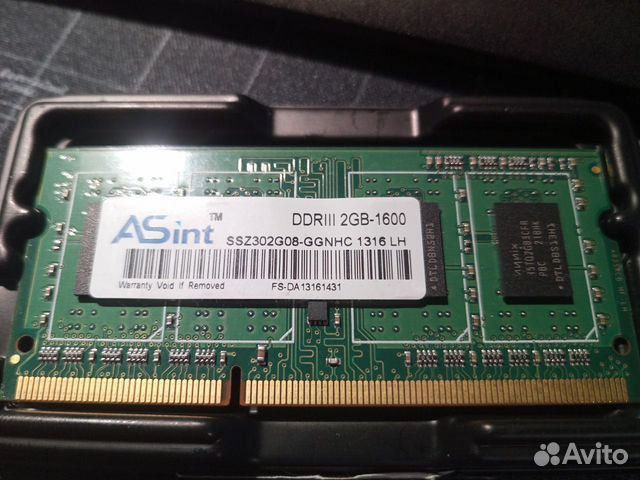Оперативная память ddr3 для ноутбука 2gb 1600