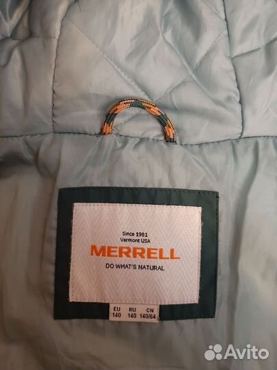 Пуховик для девочки 140 merrell
