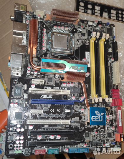 Материнская плата 775 asus p5q delux