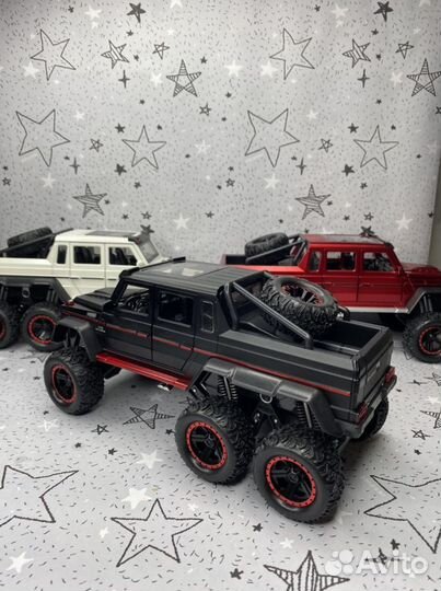Металлическая Машинка Мерседес 6х6 Внедорожник / И