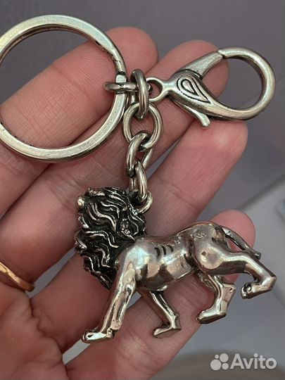 Брелок лев серебряное покрытие Astra Aggeni