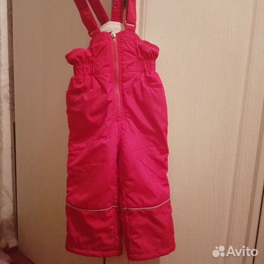 Детские вещи: полукомбинезон и платье