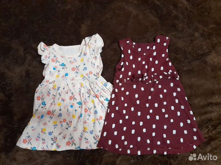 Вещи пакетом на девочку 68-80