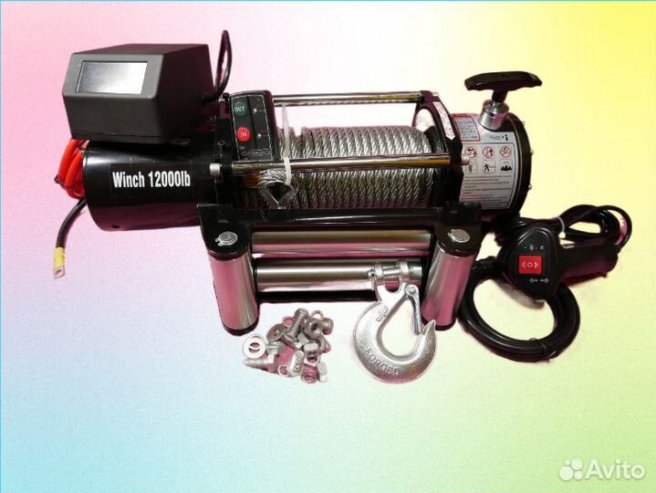 Лебедка автомобильная электрическая 12000