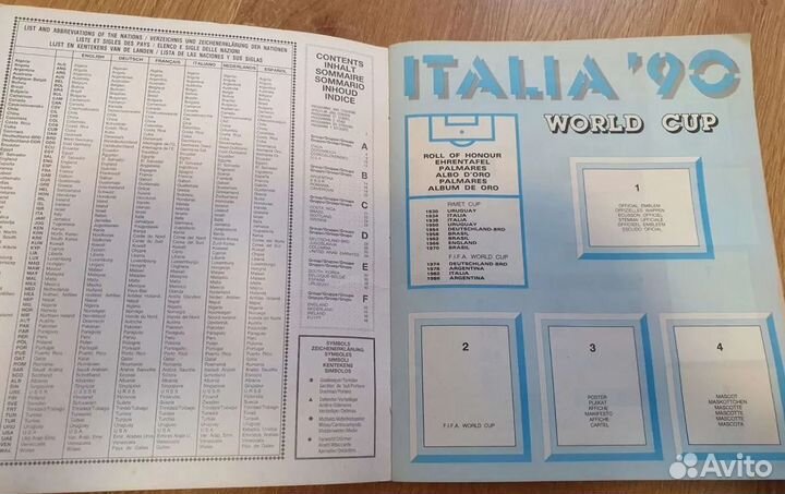 Альбом коллекционный Panini «Чемпионат мира -1990»