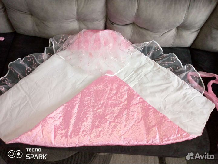 Конверт на выписку для девочки весна,лето, осень