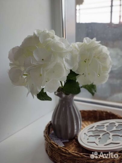 Гортензия белая Букет искусственные цветы