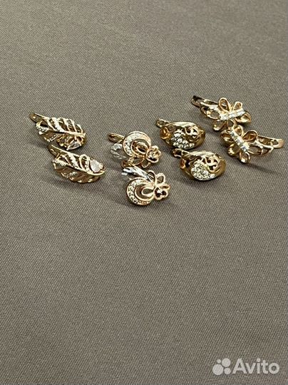 Серьги из медицинского сплава