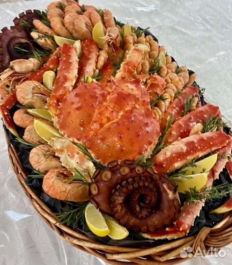 Букет из краба, раков