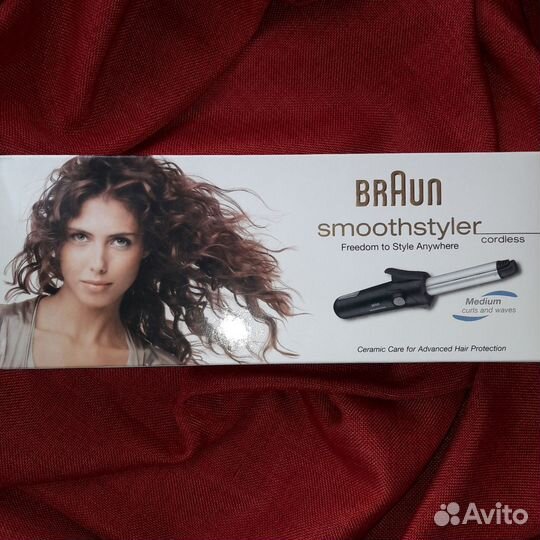 Безпроводной стайлер braun для волос