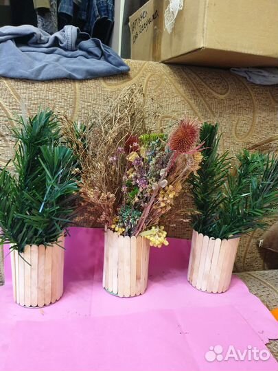 Сухоцветы, шишки заготовки из можжевельника