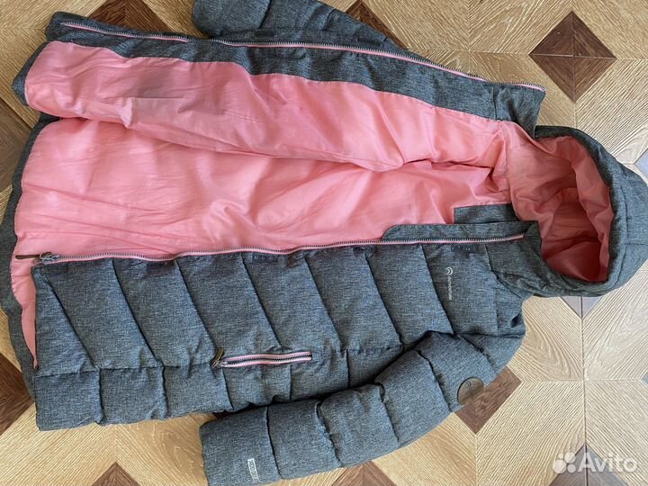 Пуховик зимний для девочки 140 146