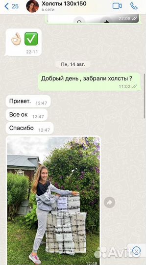 Холст на подрамнике Опт все размеры