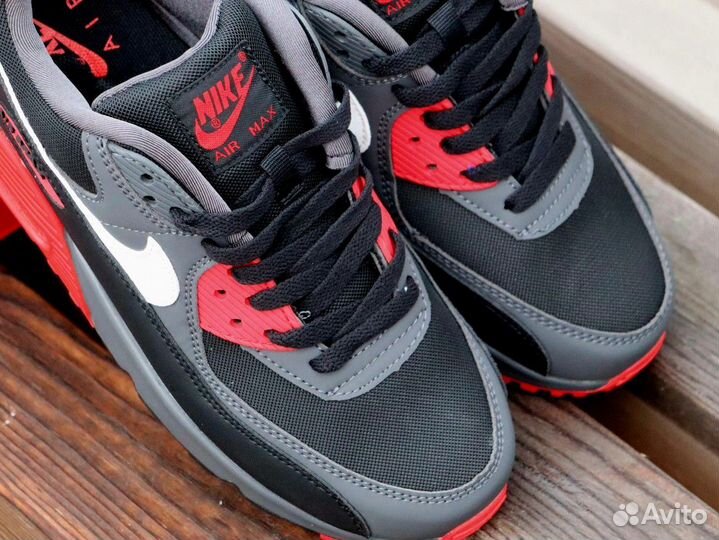 Кроссовки Nike Air Max 90 Anthracite Mystic Red