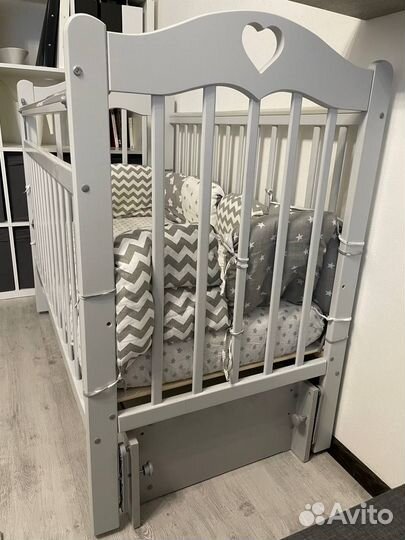 Детская кроватка Incanto Sofi (120x60) +аксессуары