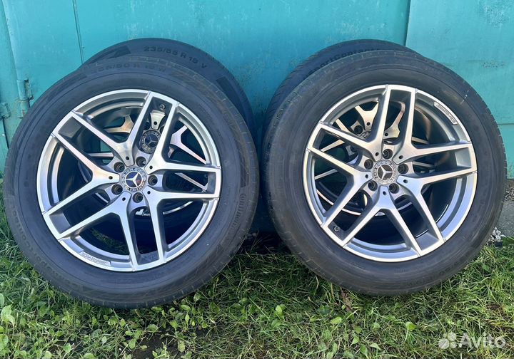 Оригинальные разноширокие колеса на Mers GLC R19