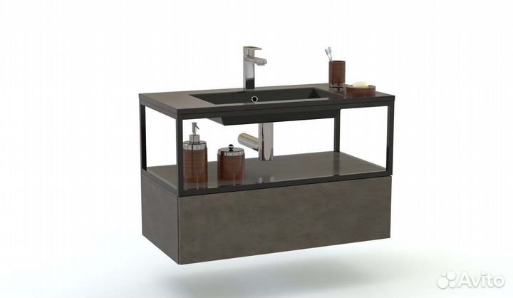 Тумба в ванную лофт