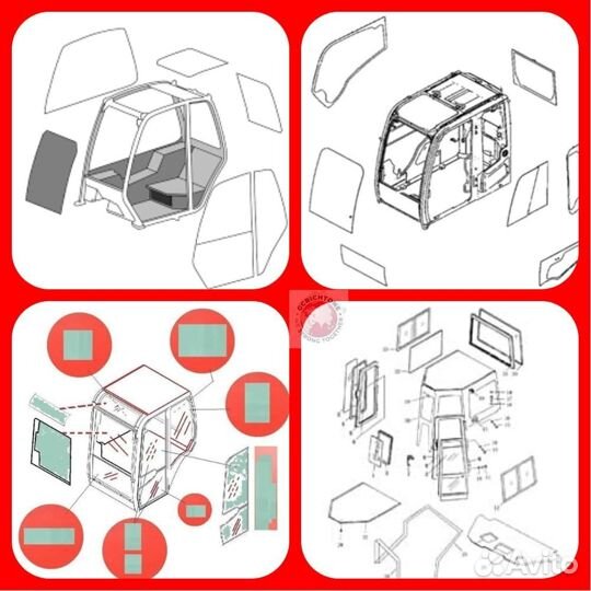 Стекло боковое правое (гнутое) (закалённое) 827/80