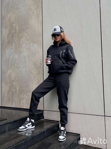 Теплый спортивный костюм на флисе унисекс