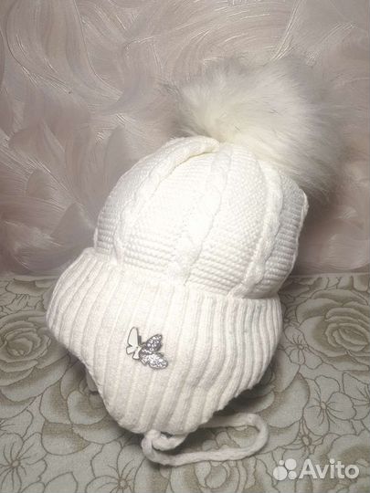Шапка для девочки зима новая
