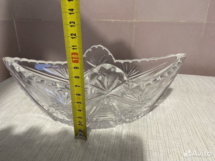 Хрустальный салатник СССР