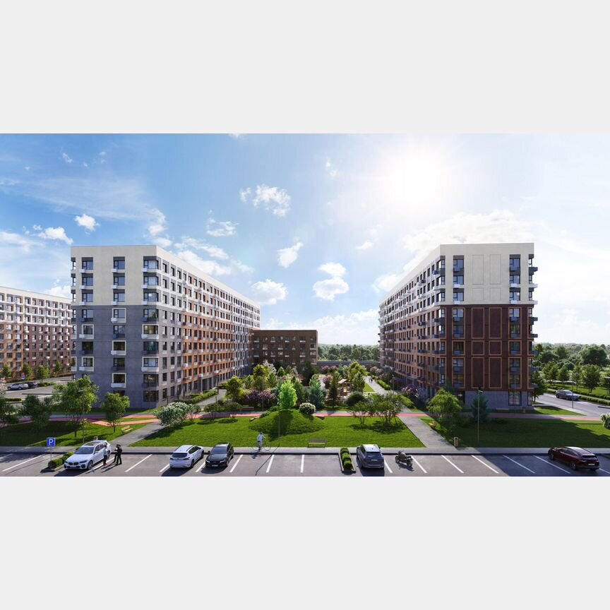 2-к. квартира, 61,1 м², 9/12 эт.