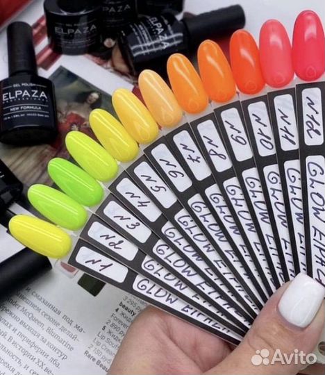 Неоновые гель-лаки, светятся в темноте