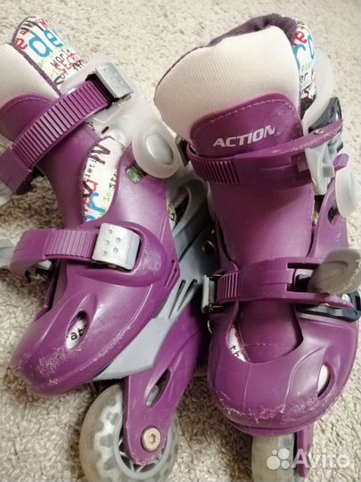 Роликовые коньки детские раздвижные