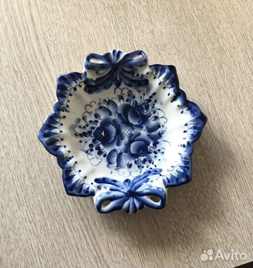 Тарелка гжель СССР