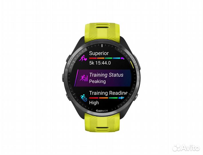 Garmin Forerunner 965 серый с желтым ремешком