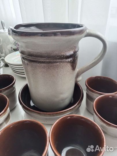 Глиняный сервиз/чашки/кружки/посуда