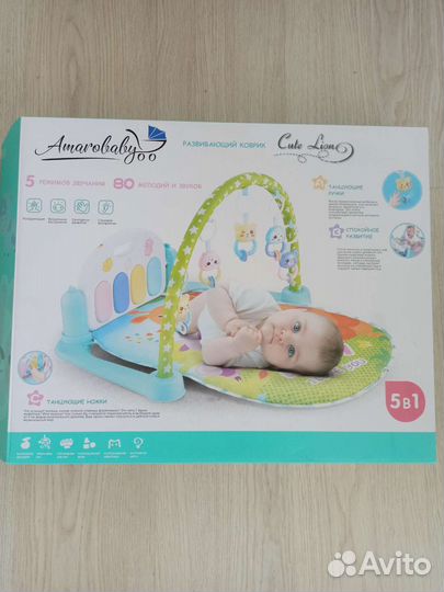 Развивающий коврик с пианино