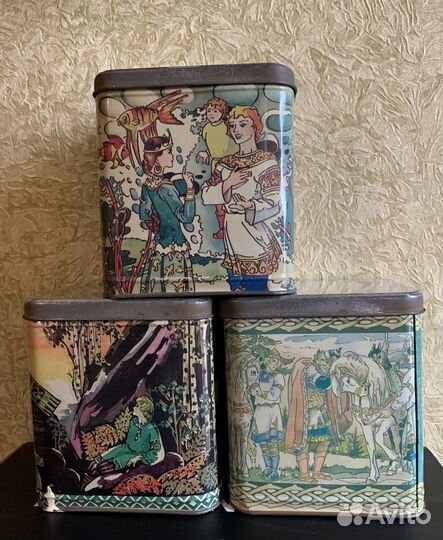 Редкая Банка шкатулка СССР Сказки