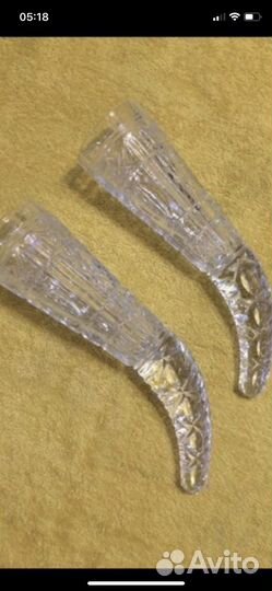 Коньячный набор рыбки СССР хрустальные рога